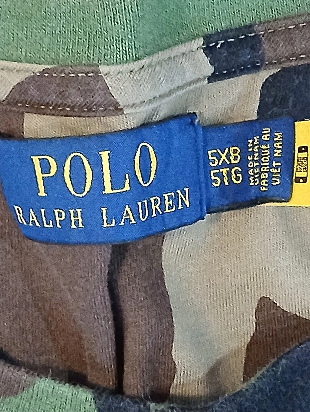 Polo by Ralph Lauren Green Brown & Black Camo Short-Sleeve Tee
